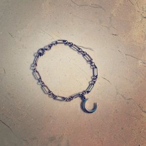 Sterling silver charm bracelet